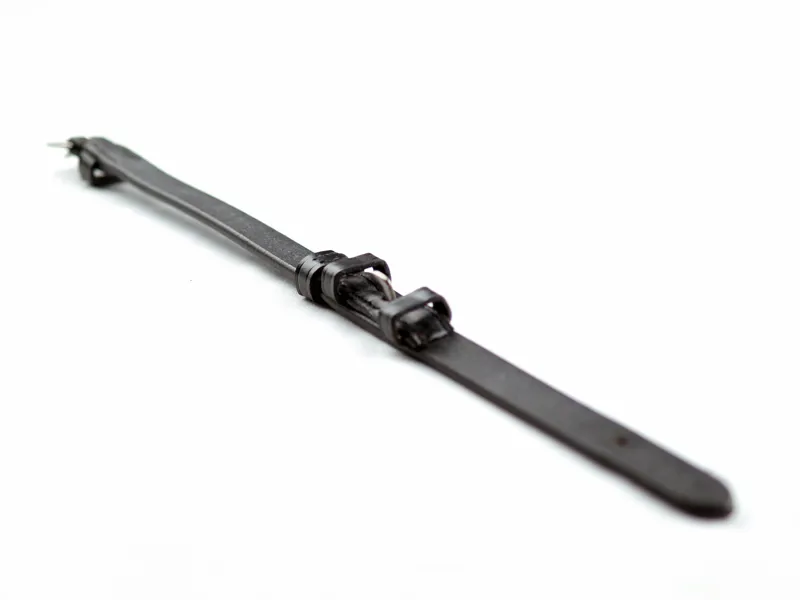 Ascot by Dever Cheek Pieces with Hook Fastening in Black-1